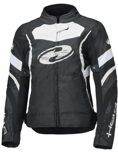 Held Baxley Top wasserdichte Damen Motorrad Textiljacke, schwarz/weiß, 2XL