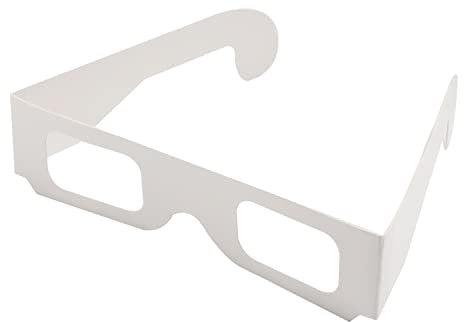 Othmro 1pc Transparent 3D Glasses/Cyan Anaglyph Glasses, Anaglyph Dimensional 3D Vision Glasses for TV Game DVD 3D Virtual Video