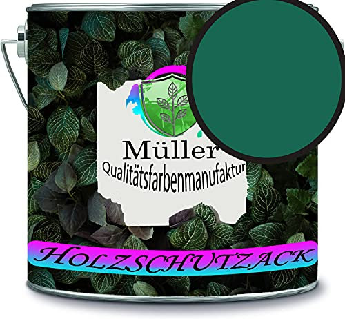 Peinture de protection pour bois - Résistant aux intempéries - Protection longue durée contre les intempéries - Couleur de protection du bois RAL 6016 - Vert turquoise
