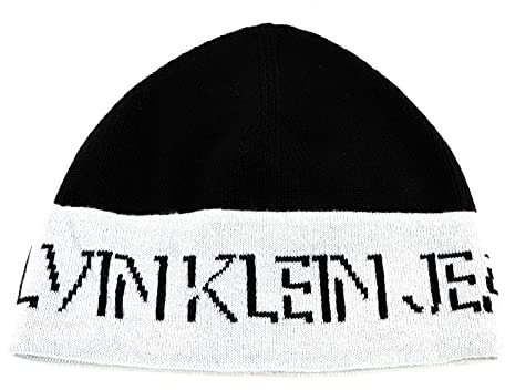 Calvin Klein CKJ Shadow Logo Beanie Bright White