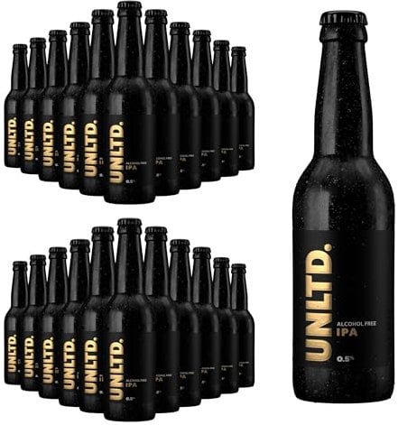UNLTD. IPA | Alcohol-Free Craft Beer | 24 x 330ml Bottles | Bold, Hoppy & Low-Calorie | Vegan & Gluten-Free