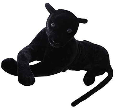 LAARNT 30cm Schwarzer Panther Plüschtier Süße Haus Deko Simulation Tierspielzeug Kuscheltier Stofftier
