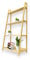KARAT Estantería de bambú Zaria – 125 x 32 x 63 cm – Escalera para plantas con 4 niveles – Estantería para flores – Estantería para plantas de bambú – Estantería de escalera