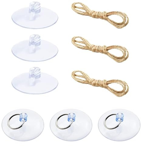 Knana 6pcs Reptile Terrarium Suction Cups for Bearded Dragon Hammock