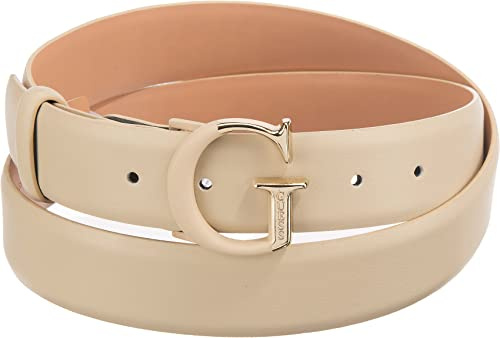 Guess Damen Verstellbarer Hosengürtel Gürtel, beige, S