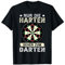 Nur Die Harten Gehen Darten - Retro Dartscheibe Herren Dart T-Shirt