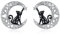 Schwarze Katze Ohrringe 925 Sterling Silber Keltischer Mond Ohrstecker Schmuck für Damen Mädchen (Mond und schwarze Katze)