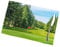 Golfplatz-Rasen-Tischsets für Esstisch, 6 Stück, isoliert gegen Hitze, rechteckig, 30,5 x 45,7 cm