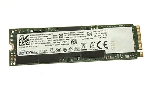 Intel SSD NVMe M.2 2280 256GB SSDPEKKF256G7L SSS0L25041 Lenovo 00UP433 PSF123P