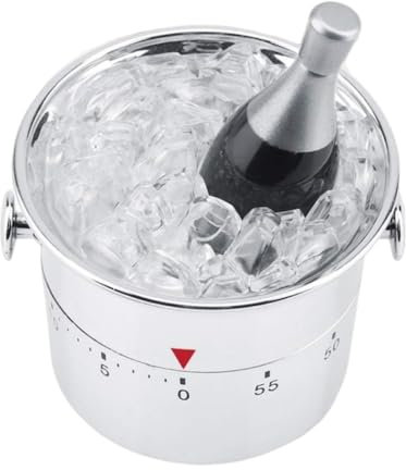 ZPSHYD Compte à Rebours Mécanique de 60 Minutes,Minuteur Forme Créative de Seau à Glace,Utilisée pour la Cuisine,Le Fitness,Le Timing Expérimental