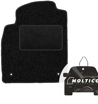 moto-MOLTICO Fahrer Fußmatte Auto Velours Fahrerseite Autoteppiche Schwarz Fahrermatte 1-teilig passend für Opel Astra J 2009-2015