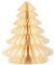 coopz Weihnachtsschmuck Papier Tanne 31 cm rund Aufsteller Weihnachten Baumschmuck, Farbe:Creme