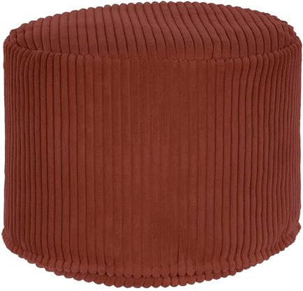 DreamRoots Pouf Hocker - Rund Couch Hocker Wohnzimmer - Sitzpouf 50x50x35 cm - Fuhocker Fr Sessel