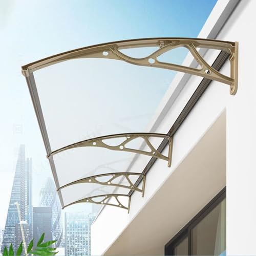 Door Awning Canopy, Window Awnings Exterior Awning For Door Entrance, Aluminum Front Door Awning Patio Canopy, Polycarbonate Cover Front For Uv Rain Snow Sunlight Protection Hollow Sheet (S