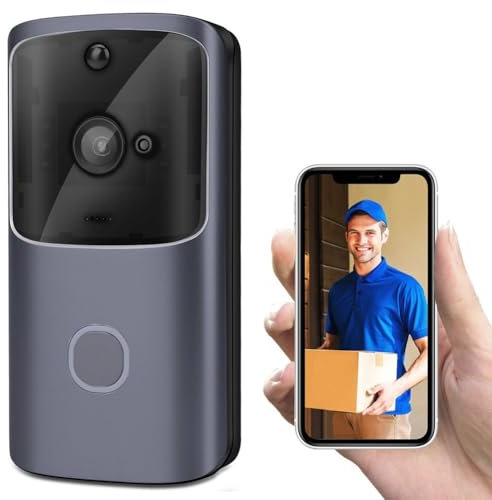Smart Video Doorbell M10 Infrared For Night Vision Remote Monitoring Video, IP44 Waterproof And Dustproof, 18 * 10 * 3 Cm, 25DB To 110DB