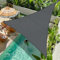 COOL AREA Sonnensegel Wasserdicht 6x6x6m Dreieckig Sonnenschutz 95% UV Schutz Wasserabweisend Segel PES für Garten Balkon Terrasse-Antracita