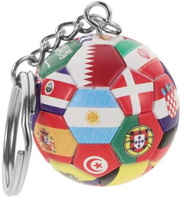 TOKIDNY Schlüsselanhänger Fußball Mit Soccer Pendant Und Leicht Für Fußballfans Dekoration Für Schlüssel Und Taschen Europameisterschaft Erinnerungsstück