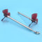 Wivplex 1 Paar 5mm Antriebswelle Kit Edelstahl Getriebe Achse + 80mm CWCCW Prop + Paddel Gabel + universal Joint, for RC Köder Schlepper Boot Antriebswelle für Bootsmotoren(4mm 20x14cm)