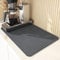 Ruikcoll Abtropfmatte, Kaffeemaschine Matte, Abtropfmatte Geschirr, Kaffeemaschine Abtropfmatte,Saugfähige Unterlage, Napfunterlage Hund, Napfunterlage Katzen, (Grau,30 x 40cm)