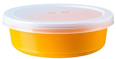 SIROCO Crepbox Round Storage Box 31 cm for Pancakes, Tortillas and Pizza with Lid – Random Colour