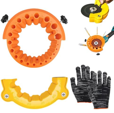 2 PCS Drill Bit Sharpener, Angle Grinder Drill Bit Sharpeners,Restores Old Drills Bits,2 to 13 MM Drills Bits,for Grinding 100/115/125 MM Grinder