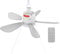 Generico Ventola a soffitto portatile, ventilatore a soffitto da campeggio | Fan di gazebo all'aperto con luce e telecomando | Velocità regolabile, dispositivo di raffreddamento per campeggio esterno