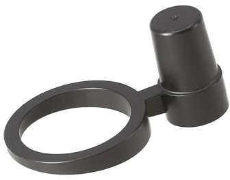 Lantelme Halter für Regenmesser Kunststoff Öffnung Ø 5,3cm für Stiel Stabmontage Farbe Schwarz als Ersatzteil | Ersatzhalter Niederschlagsmesser Ersatz Stielhalter Holzstiel