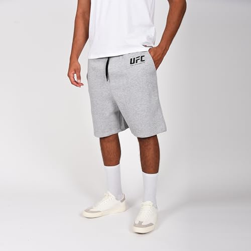 UFC Short Gris Officiel Homme – Short Sport – Licence Training & MMA – Tailles S à XXL