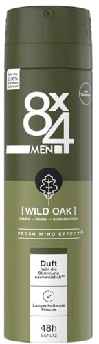 6er Pack - 8x4 Deospray Men No.8 (Wild Oak) - 150ml
