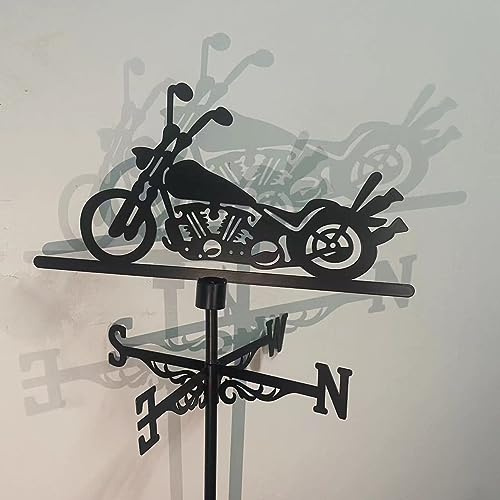 Girouette en métal, décoration de Toit, Style rétro, Moto, Fer forgé, Ornement de Jardin, girouette extérieure pour Maison, Garage, coupole, Grange ou pavillon