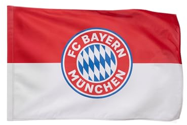 FC Bayern München I Fahne Logo 90x60 cm I Rot/Weiß | Offizieller FC Bayern München Fanartikel, Fußball, Bundesliga