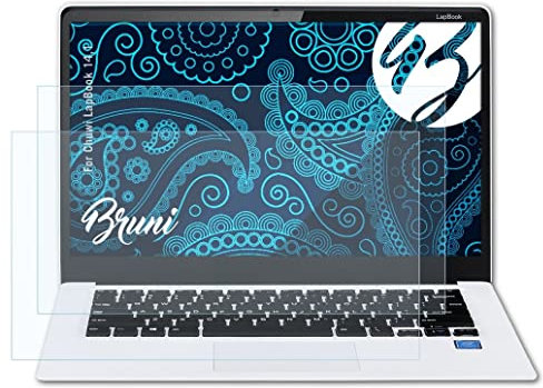 Bruni Schutzfolie kompatibel mit Chuwi LapBook 14,1 Folie, glasklare Displayschutzfolie (2X)