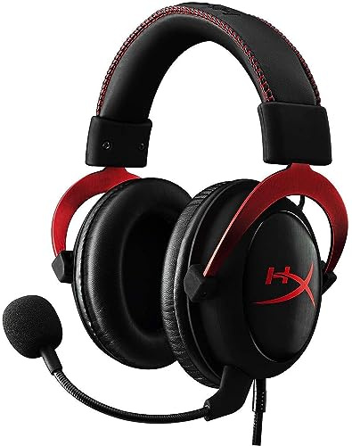 HyperX Cloud II Gaming Headset for PC & PS4 & Xbox One, Nintendo Switch - Red (KHX-HSCP-RD) (Renewed)