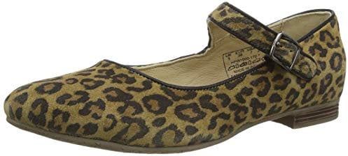 Hush Puppies Women's Melissa Strap Mary Jane Flat, Leopard, 4 UK