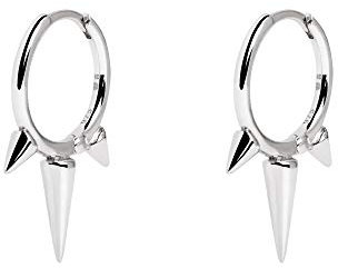 SINGULARU - Rolling Ohrringe. Sterlingsilber mit Rhodium. Kongo-Verschluss. Schmuck für Dame
