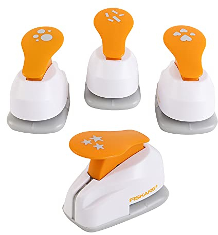 Fiskars 105320-1001 Confetti-making Punch Set Stanzset für Konfetti, Orange