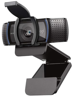 Logitech C920e HD 1080p Mic-Enabled Webcam, Certified for Zoom, Microsoft Teams Compatible, TAA Compliant