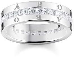 THOMAS SABO Bandring weiße Steine Pavé silber 925 Sterlingsilber