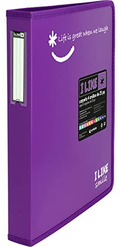 Grafoplás 30121635 Ringbuch A4+, Violett, 4 Ringe, 25 mm, Polypropylen, Like