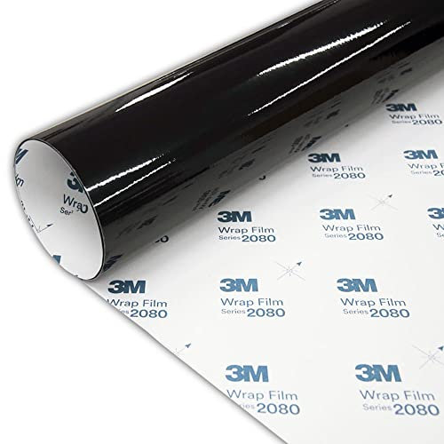 M MOTOS 3M 2080 Schwarz Glanzend Autofolie Car Wrapping Folie G12 152X250