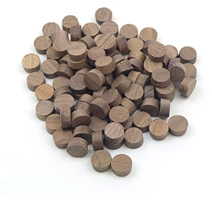 1/2 - 12.7mm Walnut Flat Head Cross Grain Plug - Pack of 100