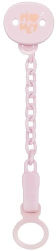 All You Can Clip, Catenella Portaciuccio, Morbide Clip Portaciuccio per Bambina, Morbida Catenella, Portaciuccio Neonato, Rosa
