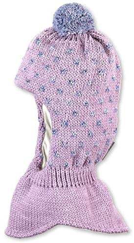 Sterntaler Baby - Mädchen Schalmütze Kleinkinder Schalmütze Strick Punkte, rosa meliert, 49