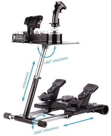 Wheel Stand Pro SUPER WARTHOG, support de joystick pour Thrustmaster HOTAS WARTHOG, Saitek X55/X52/X52