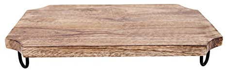 HoitoDeals 1Pcs Chopping Board Wooden Distressed Chopping Board On Legs Kitchen Home
