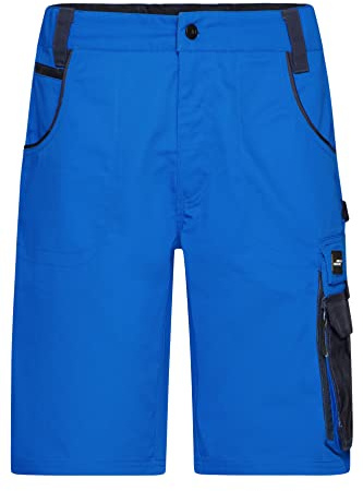 James & Nicholson Workwear Shorts - Kurze Arbeitshose mit Cordura verstärkten Taschen | Farbe: royal/navy | Grösse: 50