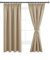 DWCN Vorhänge Wohnzimmer Blickdicht Kräuselband mit Vorhang-Krawatten Verdunkelungsgardinen Wärmeisolierend Thermovorhang für Schlafzimmer, 137x117cm(HöhexBreite), Taupe, 2er Set