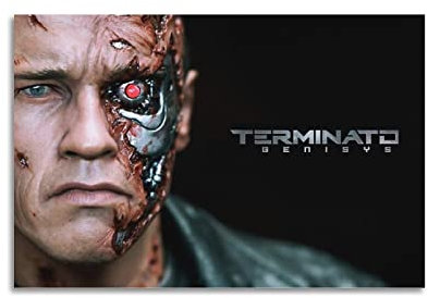 ELedvb Arnold Schwarzenegger The Terminator GuardianLeinwand-Poster, dekoratives Gemälde, Leinwand, Wandposter und Kunstbild, modernes Familien-Schlafzimmer, Dekor-Poster, 20 x 30 cm