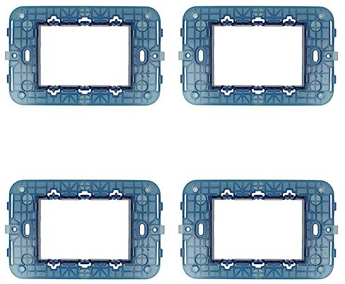 Supporto Compatibile Con Vimar Arke, Supporto Per Scatola 502 503 504 507 (4, 3 Moduli/Posti)