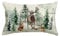 Artoid Mode Baum Füchse Kaninchen Rentier Weihnachten Kissenbezug, 30x50 cm Saisonnal Winter Zierkissenbezug Cushion Cover Couch Wohnzimmer Deko